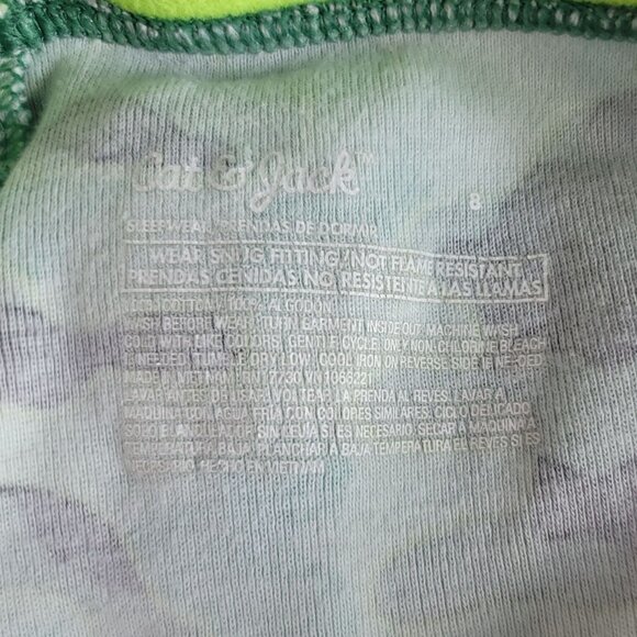 2/$15 Cat & Jack Pajama Set Gray SZ 8 Shorts Short Sleeves Alligator Skateboard - Picture 9 of 9